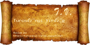 Turcsányi Virág névjegykártya