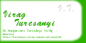 virag turcsanyi business card